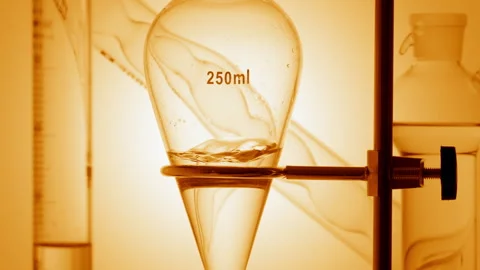 Lactic acid solution injected significant waves forming inside Stock Footage 339380183