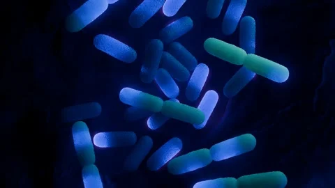 Lactobacillus Bacteria Colony - Probiotic Microorganisms Vidéo 327013044