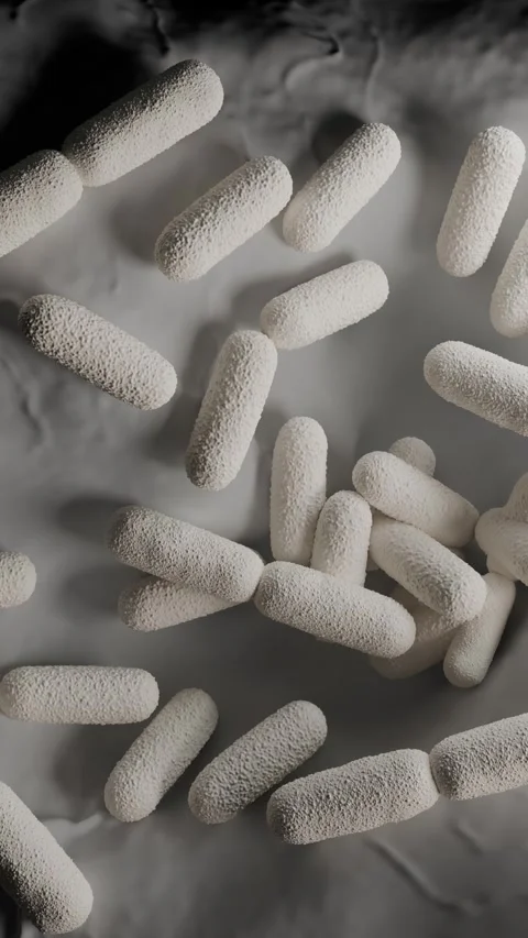 Lactobacillus Bacteria Colony - Probiotic Microorganisms 库存影片 327013201