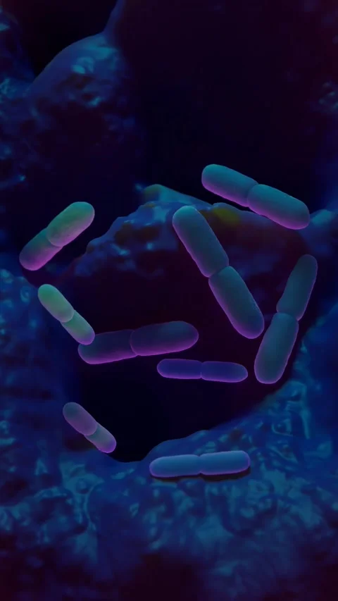 Lactobacillus bacteria Stock Footage 305632478