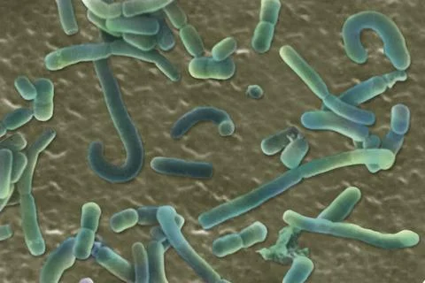 Lactobacillus SEM: Scanning electron microscopy. Copyright: xSTx/xIMAGExPO... Stock Photos