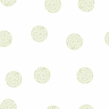 Lactococcus probiotics glyph seamless pattern Stock Illustration