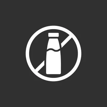 Lactose free icon Stock Illustration