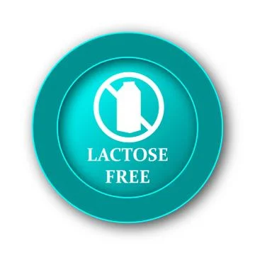  Lactose free icon. Internet button on white background. Stock Illustration