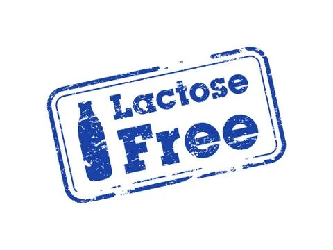 Lactose Free vector stamp Stock Illustration