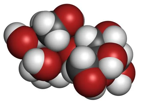Lactulose chronic constipation drug (laxative), chemical structure. Stock Illustration