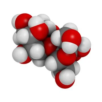 Lactulose chronic constipation drug (laxative), chemical structure. Stock Illustration