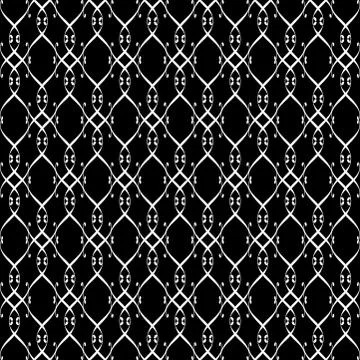 Lacy black and white pattern eight Illustrazione stock