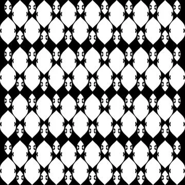 Lacy black and white pattern five Illustrazione stock