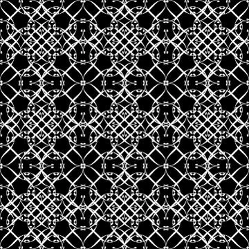 Lacy black and white pattern seven 스톡 일러스트