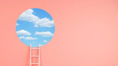 Ladder achievement concept Stock Illustration
