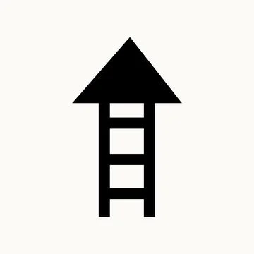 A ladder arrow Stock Illustration