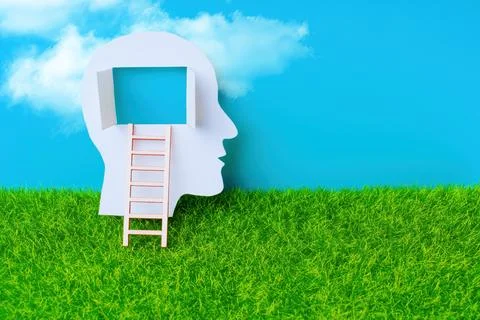 Ladder to the Brain in the Sky Stock Photos