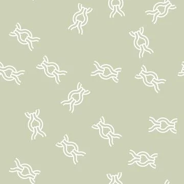 Ladder chain line vector seamless pattern Stock Illustration