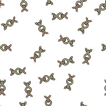 Ladder chain vector seamless pattern Stock Illustration
