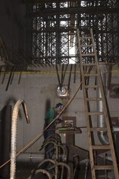A ladder for climbing up Stock Photos