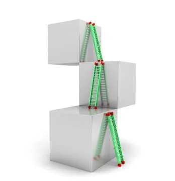 Ladder Cubes Illustrazione stock