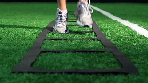 Ladder Drill Straight On Stock Footage 33298775