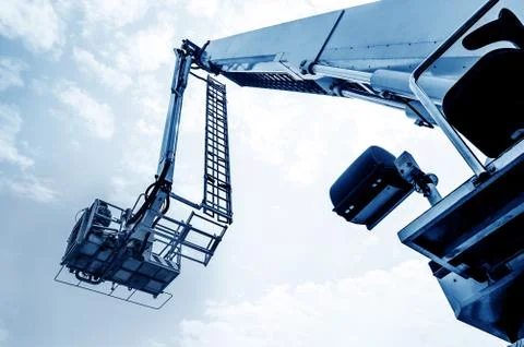 Ladder fire engine Stock Photos