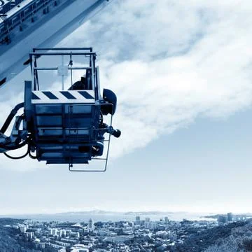 Ladder fire engine Stock Photos