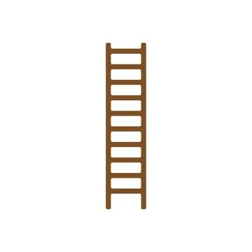 Ladder flat icon.Flat design style modern vector illustration. Isolated on Stock Illustration