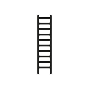 Ladder flat icon.Flat design style modern vector illustration. Isolated on Stock Illustration