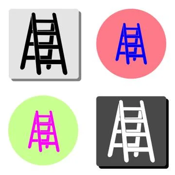 Ladder. flat vector icon Stock Illustration
