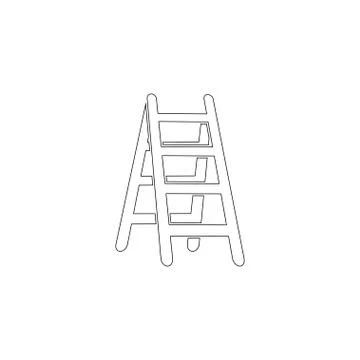 Ladder. flat vector icon Stock Illustration