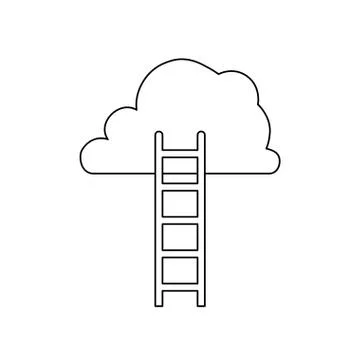Ladder to heaven Ilustração Stock