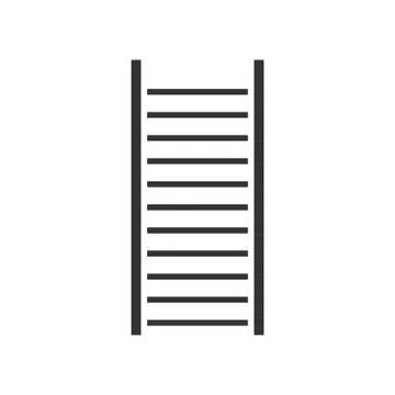 Ladder icon flat Stock Illustration