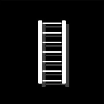 Ladder icon flat Stock Illustration