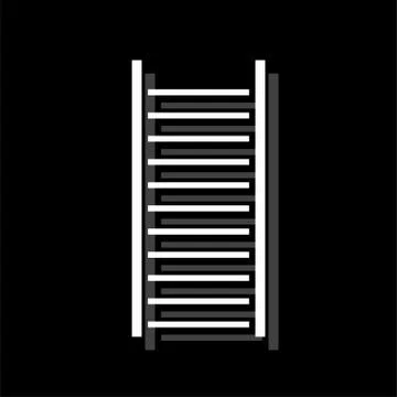 Ladder icon flat Stock Illustration