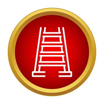 Ladder icon representing career development and success イラスト素材