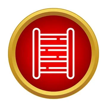 Ladder icon representing career progress and success Stock Illustration