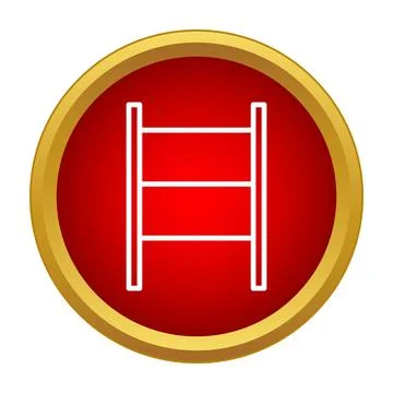 Ladder icon representing progress, achievement, and climbing up Stock Illustration