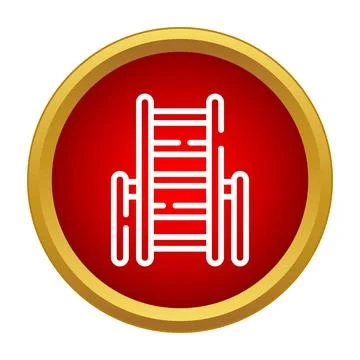 Ladder icon representing progress and goal reaching Illustrazione stock