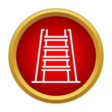 Ladder icon representing progress and career growth Illustrazione stock
