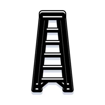 Ladder icon representing progress, growth and success climbing Stock Illustration