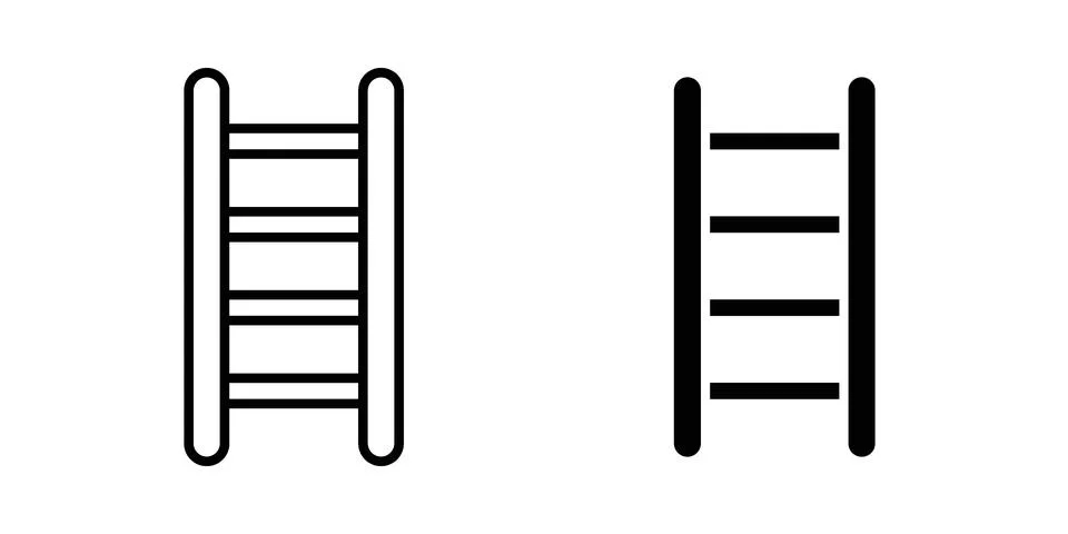 Ladder icon vector design. EPS10 Illustrazione stock