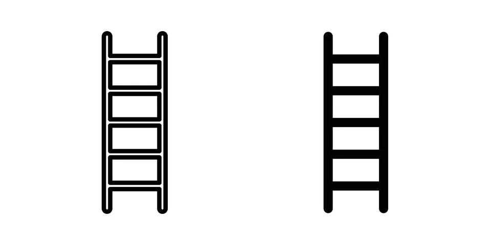 Ladder icon vector design illustrations Stock Illustration