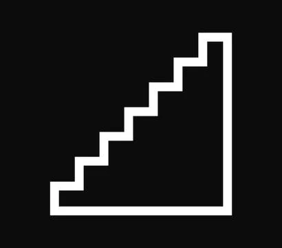 Ladder icon on white background Stock Illustration