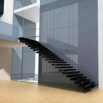 Ladder at office Stock Illustration