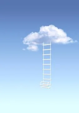 Ladder to paradise Stockillustratie