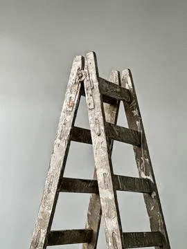 Ladder With Plain Background Stock Photos