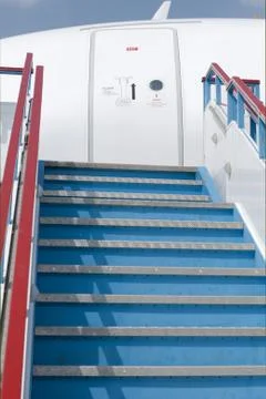 Ladder of the plane Stock Photos