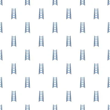 Ladder seamless pattern representing career growth and progress Stock Illustration