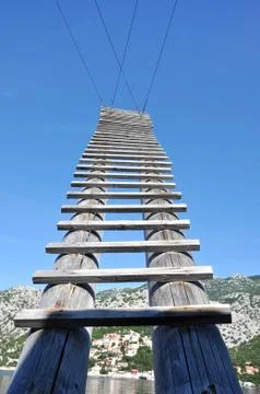 Ladder to the sky Foto stock