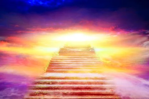 Ladder into the sky. Stock Photos
