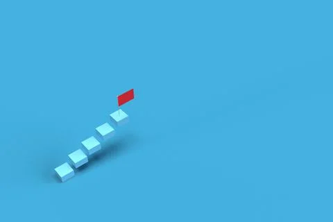 Ladder staircase step way begin progress growth up business vision idea str.. Stock Illustration
