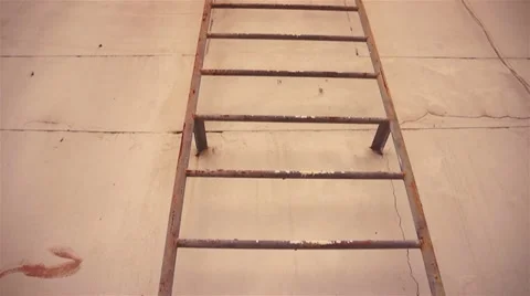 Ladder with a Strong Directional Element Upwards. Vídeos de archivo 12312992